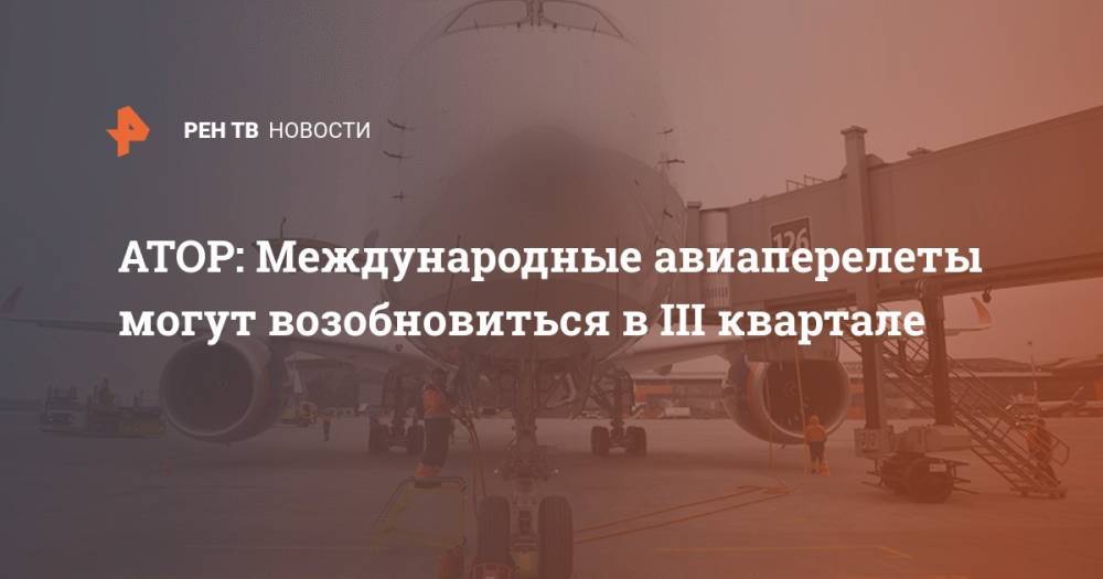 Дмитрий Горин - АТОР: международные авиаперелеты могут возобновиться в III картале - ren.tv - Россия
