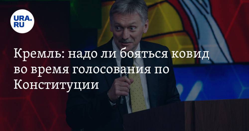 Дмитрий Песков - Кремль: надо ли бояться COVID во время голосования по Конституции - ura.news - Россия