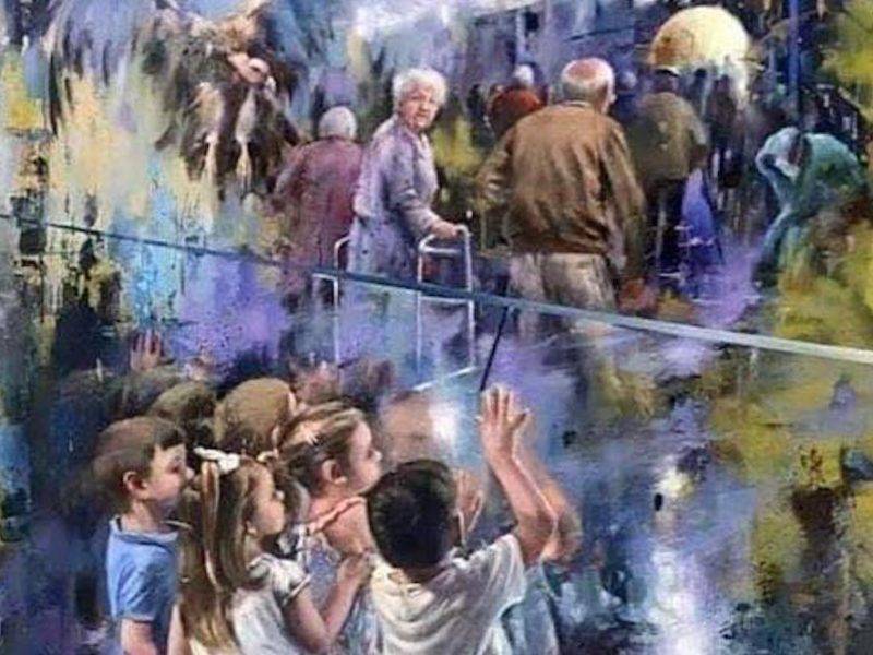До слёз! Испанский художник посвятил картину непопрощавшимся - bloknot.ru - Испания