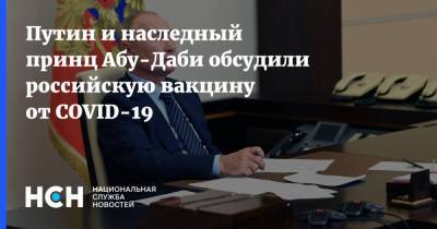 Владимир Путин - Мухаммед Аль-Нахайян - Путин и наследный принц Абу-Даби обсудили российскую вакцину от COVID-19 - nsn.fm - Россия - Эмираты - Абу-Даби