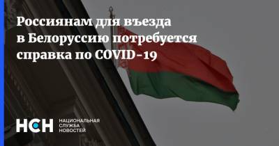 Россиянам для въезда в Белоруссию потребуется справка по COVID-19 - nsn.fm - Россия - Белоруссия