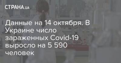 Данные на 14 октября. В Украине число зараженных Covid-19 выросло на 5 590 человек - strana.ua - Украина