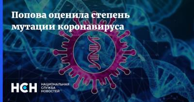 Анна Попова - Попова оценила степень мутации коронавируса - nsn.fm