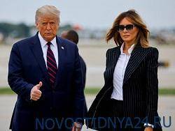 Дональд Трамп - Мелания Трамп - Президент США Дональд Трамп и его жена Мелания заразились коронавирусом. - novostidnya24.ru - Сша