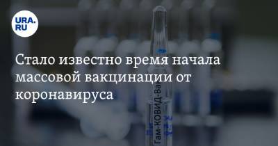 Василий Игнатьев - Стало известно время начала массовой вакцинации от коронавируса - ura.news
