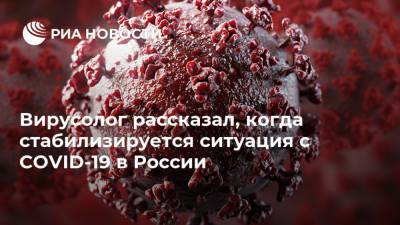 Виктор Зуев - Вирусолог рассказал, когда стабилизируется ситуация с COVID-19 в России - ria.ru - Россия - Москва