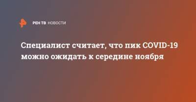 Ольга Лебединская - Специалист считает, что пик COVID-19 можно ожидать к середине ноября - ren.tv - Россия