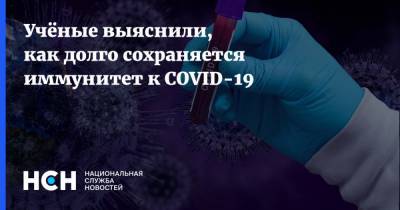 Учёные выяснили, как долго сохраняется иммунитет к COVID-19 - nsn.fm - Сша - Канада - штат Массачусетс