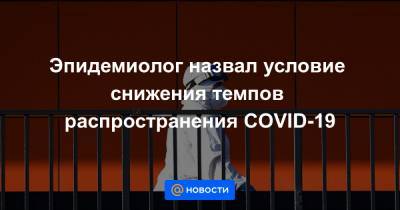 Арег Тотолян - Эпидемиолог назвал условие снижения темпов распространения COVID-19 - news.mail.ru - Россия