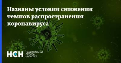 Александр Горелов - Названы условия снижения темпов распространения коронавируса - nsn.fm