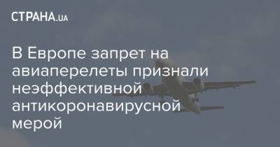 Адина Валеан - В Европе запрет на авиаперелеты признали неэффективной антикоронавирусной мерой - strana.ua
