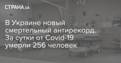 В Украине новый смертельный антирекорд. За сутки от Covid-19 умерли 256 человек - strana.ua - Украина
