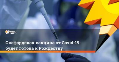 Оксфордская вакцина от Covid-19 будет готова к Рождеству - ridus.ru - Англия