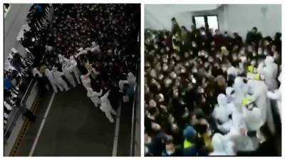 Вспышка COVID-19 в аэропорту Шанхая: люди в панике устроили давку – видео - 24tv.ua - Китай - Нью-Йорк - Шанхай