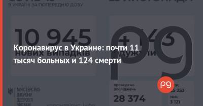 Коронавирус в Украине: почти 11 тысяч больных и 124 смерти - thepage.ua - Украина