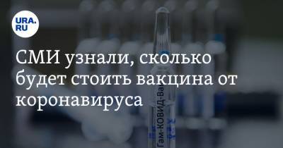 СМИ узнали, сколько будет стоить вакцина от коронавируса - ura.news - Москва