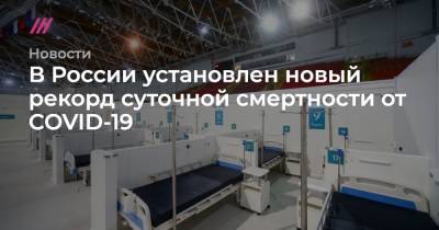 В России установлен новый рекорд суточной смертности от COVID-19 - tvrain.ru - Россия - Санкт-Петербург - Москва