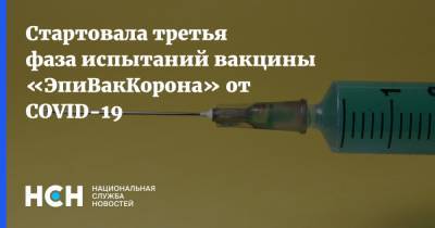 Стартовала третья фаза испытаний вакцины «ЭпиВакКорона» от COVID-19 - nsn.fm - Россия - Новосибирск