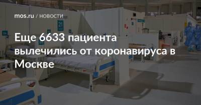 Еще 6633 пациента вылечились от коронавируса в Москве - mos.ru - Москва