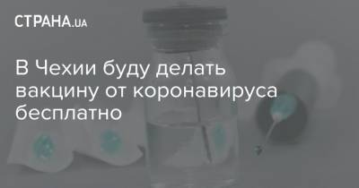 Ян Блатны - В Чехии буду делать вакцину от коронавируса бесплатно - strana.ua - Чехия