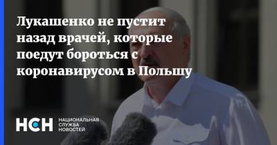 Александр Лукашенко - Лукашенко не пустит назад врачей, которые поедут бороться с коронавирусом в Польшу - nsn.fm - Белоруссия - Польша