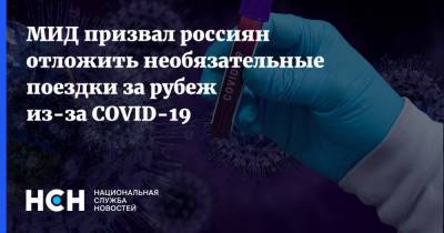Мария Захарова - МИД призвал россиян отложить необязательные поездки за рубеж из-за COVID-19 - nsn.fm - Россия