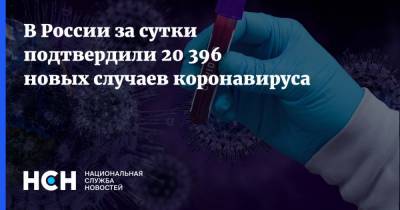 В России за сутки подтвердили 20 396 новых случаев коронавируса - nsn.fm - Россия