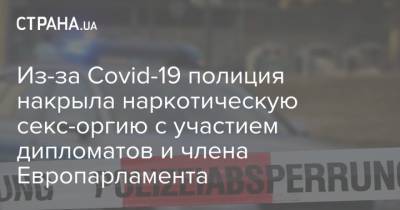 Из-за Covid-19 полиция накрыла наркотическую секс-оргию c участием дипломатов и члена Европарламента - strana.ua - Брюссель