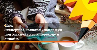 Эксперты Сколково: «пандемия подтолкнула нас к переходу в онлайн» - ridus.ru - Сколково