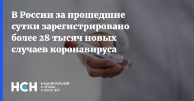В России за прошедшие сутки зарегистрировано более 28 тысяч новых случаев коронавируса - nsn.fm - Россия
