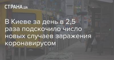Виталий Кличко - В Киеве за день в 2,5 раза подскочило число новых случаев заражения коронавирусом - strana.ua - Киев