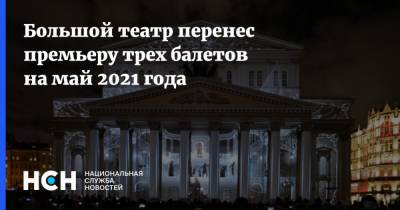 Екатерина Новикова - Большой театр перенес премьеру трех балетов на май 2021 года - nsn.fm