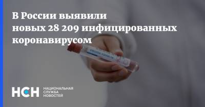 В России выявили новых 28 209 инфицированных коронавирусом - nsn.fm - Россия