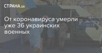 От коронавируса умерли уже 36 украинских военных - strana.ua - Киев