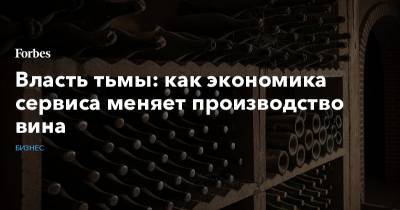 Власть тьмы: как экономика сервиса меняет производство вина - forbes.ru
