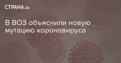 Сильви Бриан - В ВОЗ объяснили новую мутацию коронавируса - strana.ua