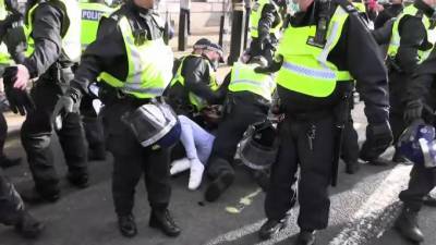 В Лондоне на акции протеста задержали 29 человек - piter.tv - Англия - Лондон