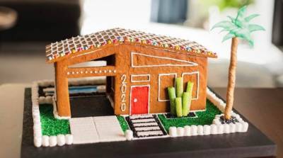 Девушка сделала невероятный пряничный домик, но у собаки на него были свои планы (Фото) - belta.by