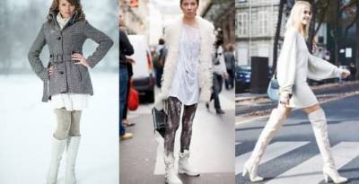 С чем носить светлые женские ботинки, туфли и сапоги осенью? - inform.zp.ua - Украина