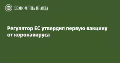 Регулятор ЕС утвердил первую вакцину от коронавируса - epravda.com.ua - Украина - деревня Ляйен