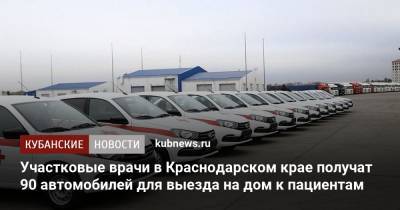Вениамин Кондратьев - Участковые врачи в Краснодарском крае получат 90 автомобилей для выезда на дом к пациентам - kubnews.ru - Краснодарский край