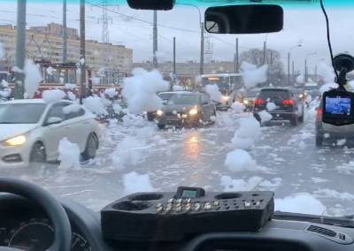 Роспотребнадзор выяснил причину «пенной вечеринки» на Петергофском шоссе - abnews.ru - Санкт-Петербург