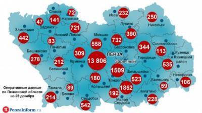 Больше 100 новых случаев коронавируса пришлось на районы - penzainform.ru - Пенза - Пензенская обл.