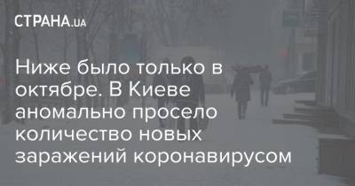 Ниже было только в октябре. В Киеве аномально просело количество новых заражений коронавирусом - strana.ua - Украина - Киев - Чехия