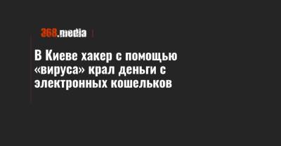В Киеве хакер с помощью «вируса» крал деньги с электронных кошельков - 368.media - Киев