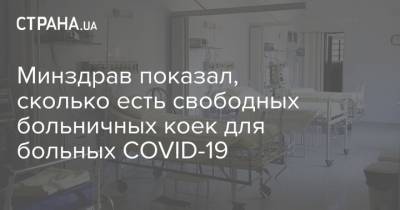 Виктор Ляшко - Минздрав показал, сколько есть свободных больничных коек для больных COVID-19 - strana.ua - Украина - Черниговская обл.