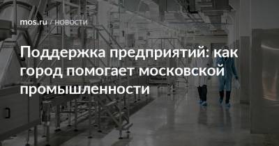 Поддержка предприятий: как город помогает московской промышленности - mos.ru - Москва