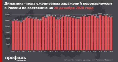 В России за сутки выявили 27787 новых случаев COVID-19 - profile.ru - Россия
