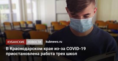 В Краснодарском крае из-за COVID-19 приостановлена работа трех школ - kubnews.ru