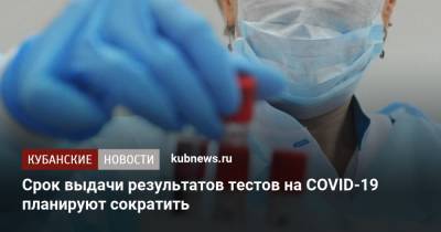 Срок выдачи результатов тестов на COVID-19 планируют сократить - kubnews.ru